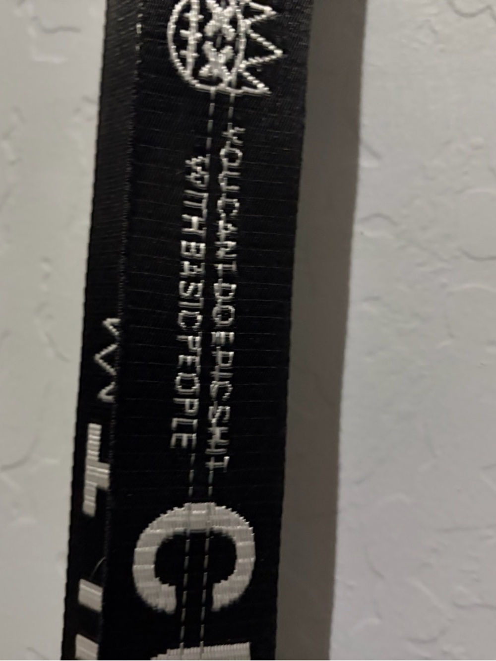 CULT Black Logo Lanyard with White Print - Picture 4 of 4